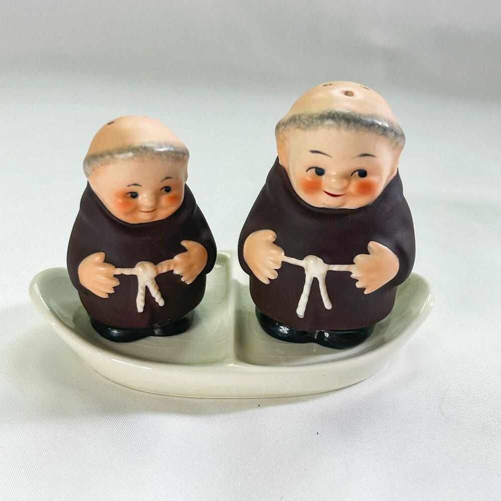 Goebel Vintage Friars Salt and Pepper Shakers